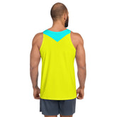 Close-up of Chakra Align Men's Tank Top fabric.